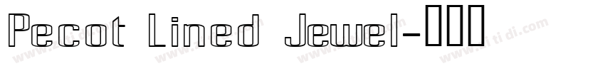 Pecot Lined Jewel字体转换